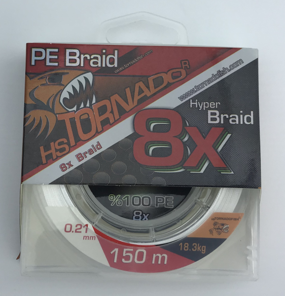 0.21mm 150m 8X Beyaz ip misina